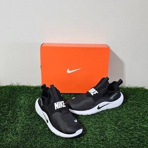 Nike Flex Runner 4 (GS) Big Kids' Running Shoes 5.5 Y - Black/White - IF2893 002